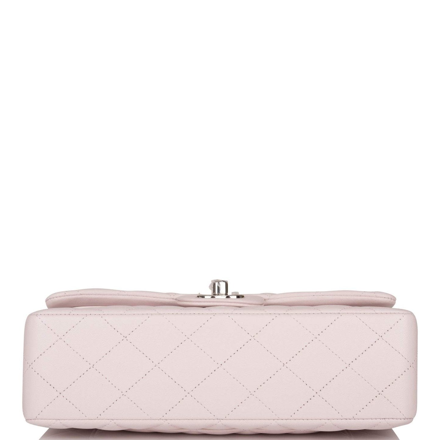 Chanel Small Classic Double Flap Bag Light Purple Lambskin Silver Hardware