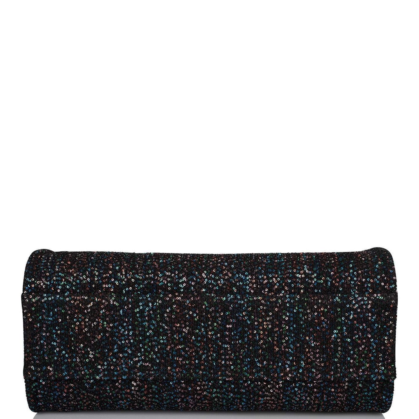 Chanel Large Deauville Shopping Tote Blue Sequin Boucle Silver Hardware