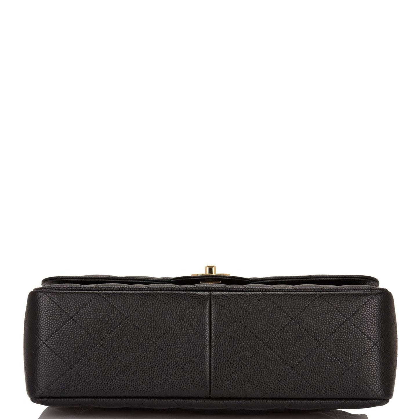 Chanel Jumbo Classic Double Flap Bag Black Caviar Gold Hardware