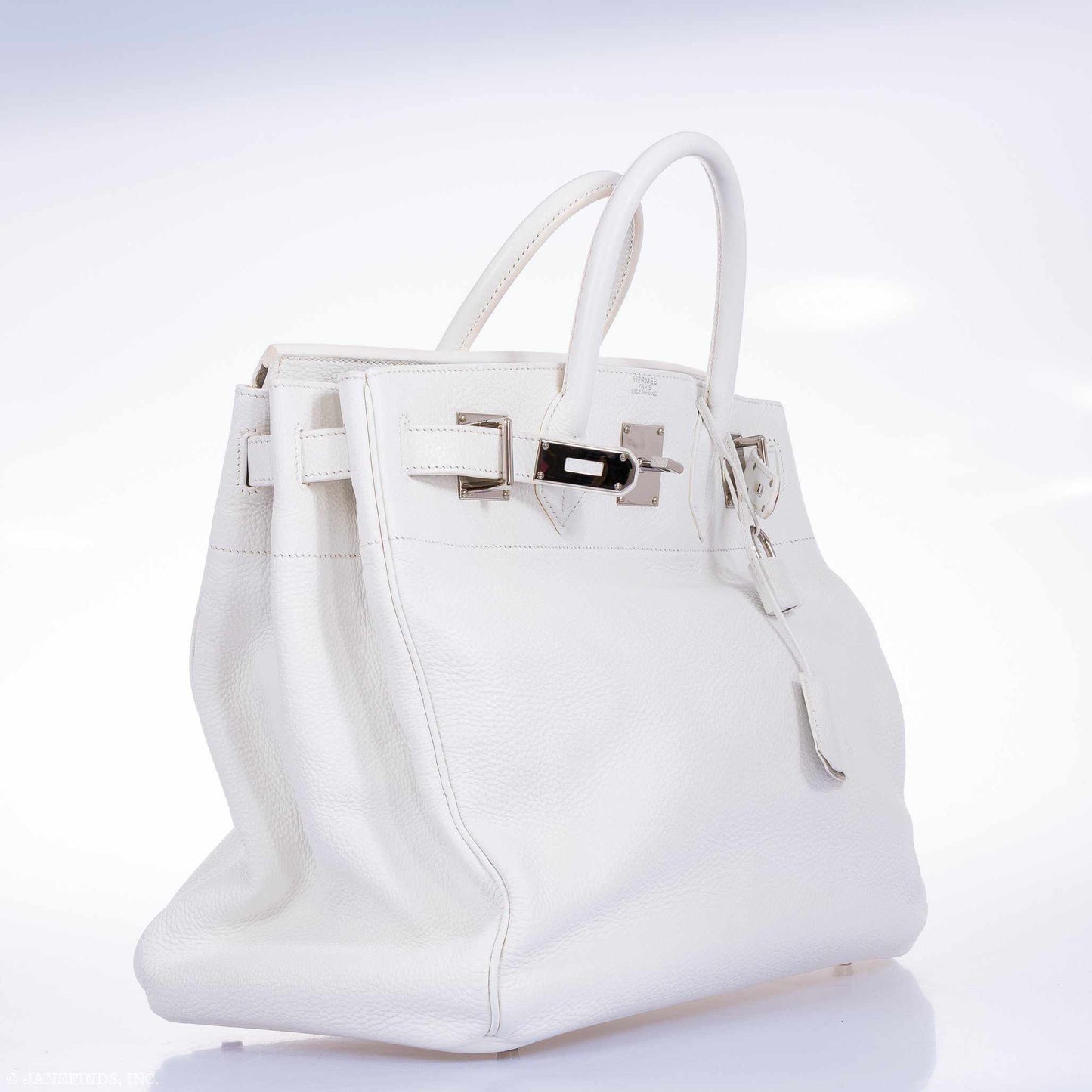 Hermes Birkin 40 HAC White Togo Palladium Hardware