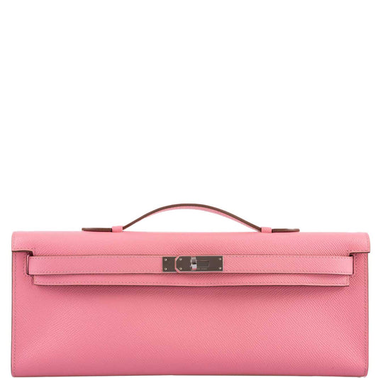 Hermes Kelly Cut Rose Confetti Epsom leather Palladium Hardware - 2015, T