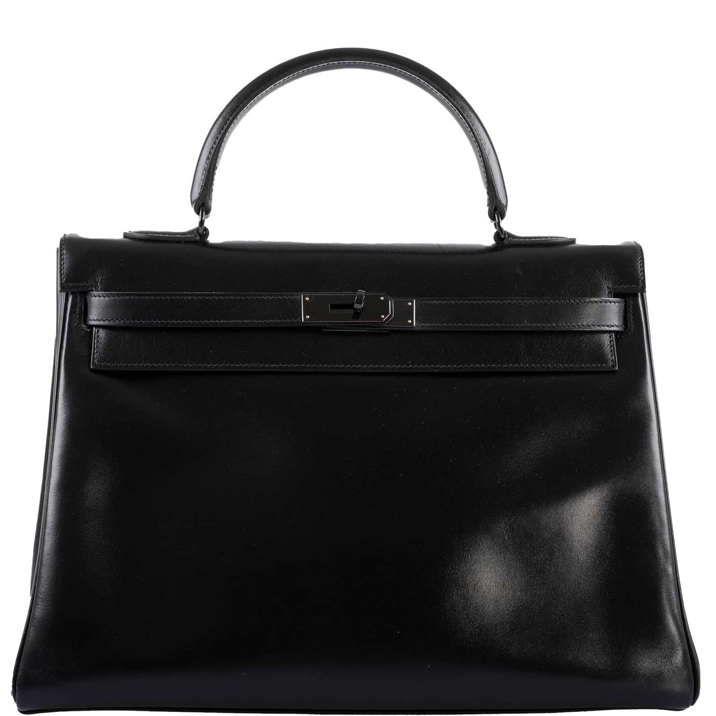 Hermes So Black Kelly 35 Retourne Black Box Leather PVD Hardware - 2011, O Square