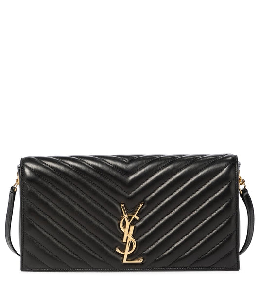 Saint Laurent Kate Baguette Leather Shoulder Bag