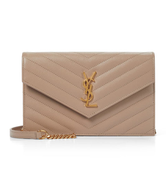 Saint Laurent Envelope Small Leather Shoulder Bag