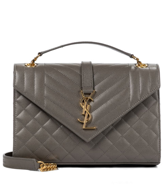 Saint Laurent Envelope Medium Leather Shoulder Bag