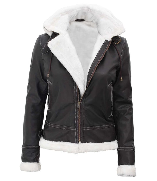 Women's Shearling Leather Jacket