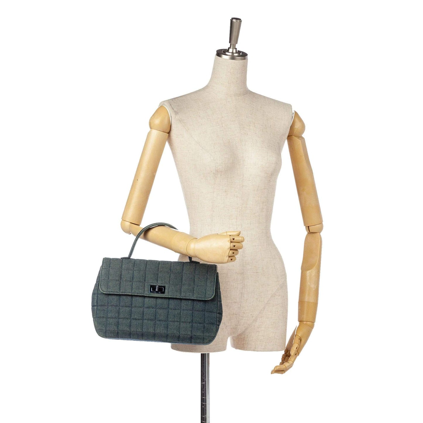 Chanel Denim Choco Bar Quilted Handbag NW5321