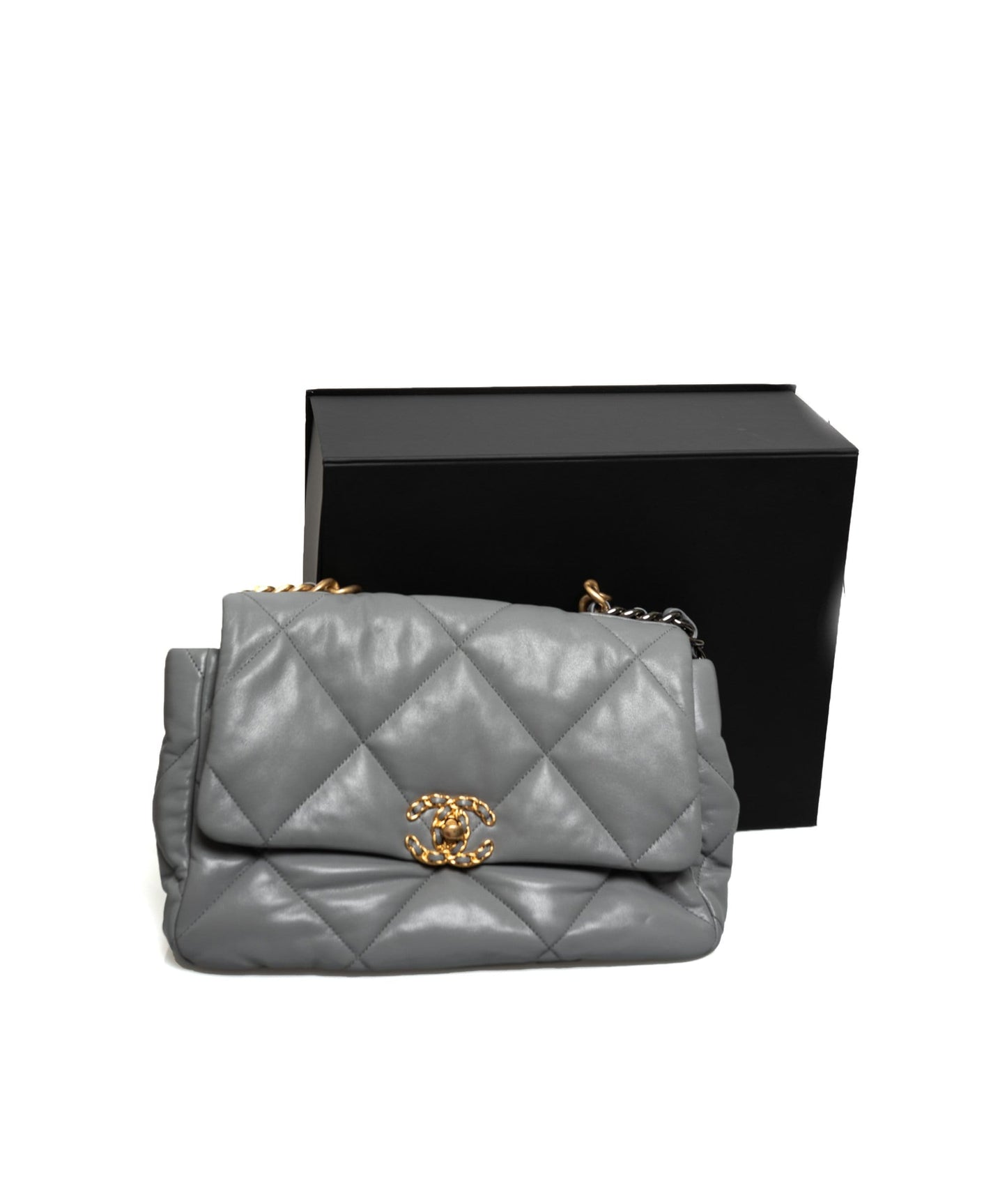 Chanel Large Gray 19 Shoulder Bag - ASL1590